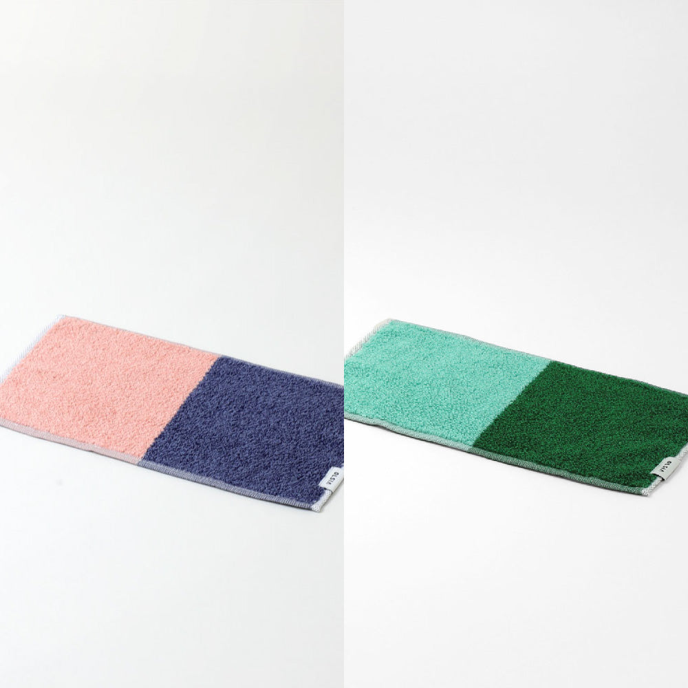 2Couleurs ハーフハンカチギフトボックスセット(ハーフハンカチタオル2枚)