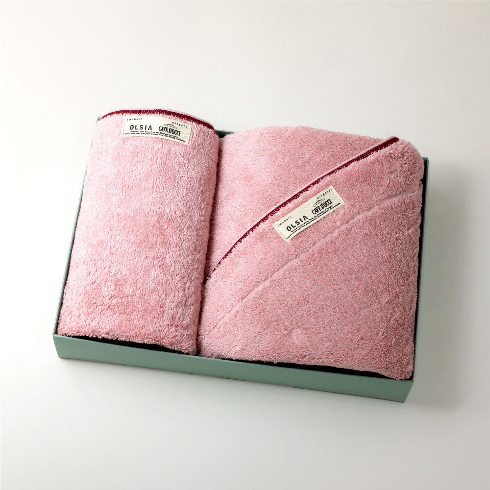 【CAVE D'OCCI コラボレーションタオル】Premium Cotton ギフトセット(バスタオル・フェイスタオル)