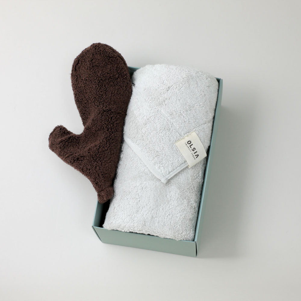 【And extra】ギフトセット(Couture ミトン+Premium Cottonフェイスタオル1枚)