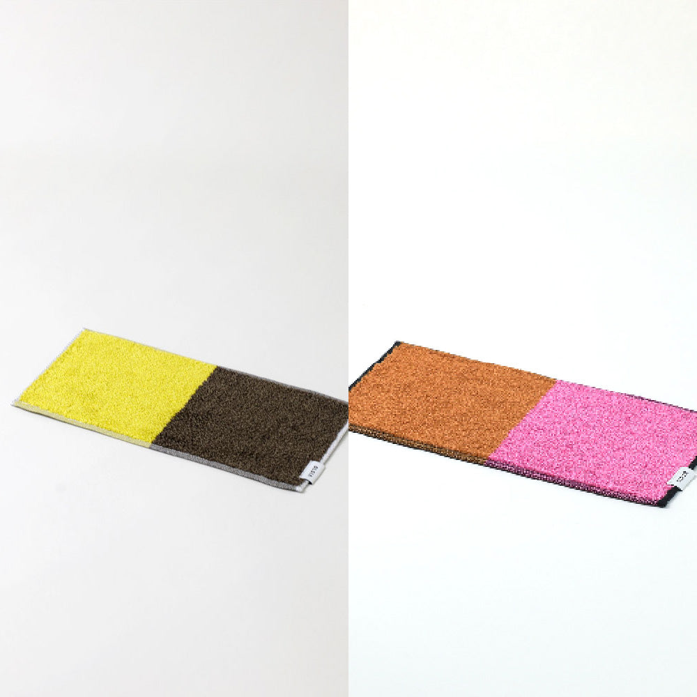 2Couleurs ハーフハンカチギフトボックスセット(ハーフハンカチタオル2枚)