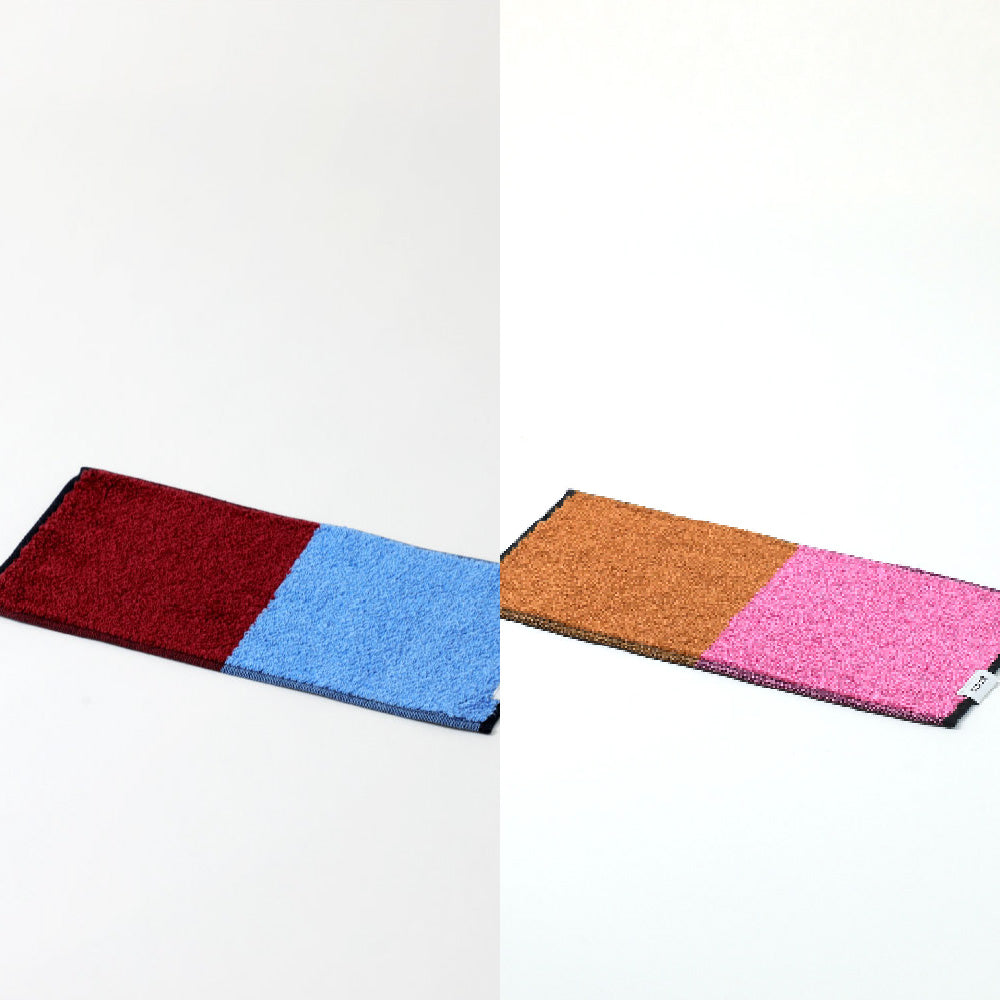 2Couleurs ハーフハンカチギフトボックスセット(ハーフハンカチタオル2枚)