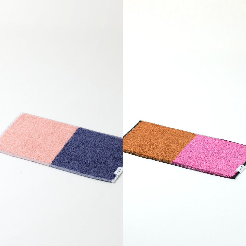2Couleurs ハーフハンカチギフトボックスセット(ハーフハンカチタオル2枚)
