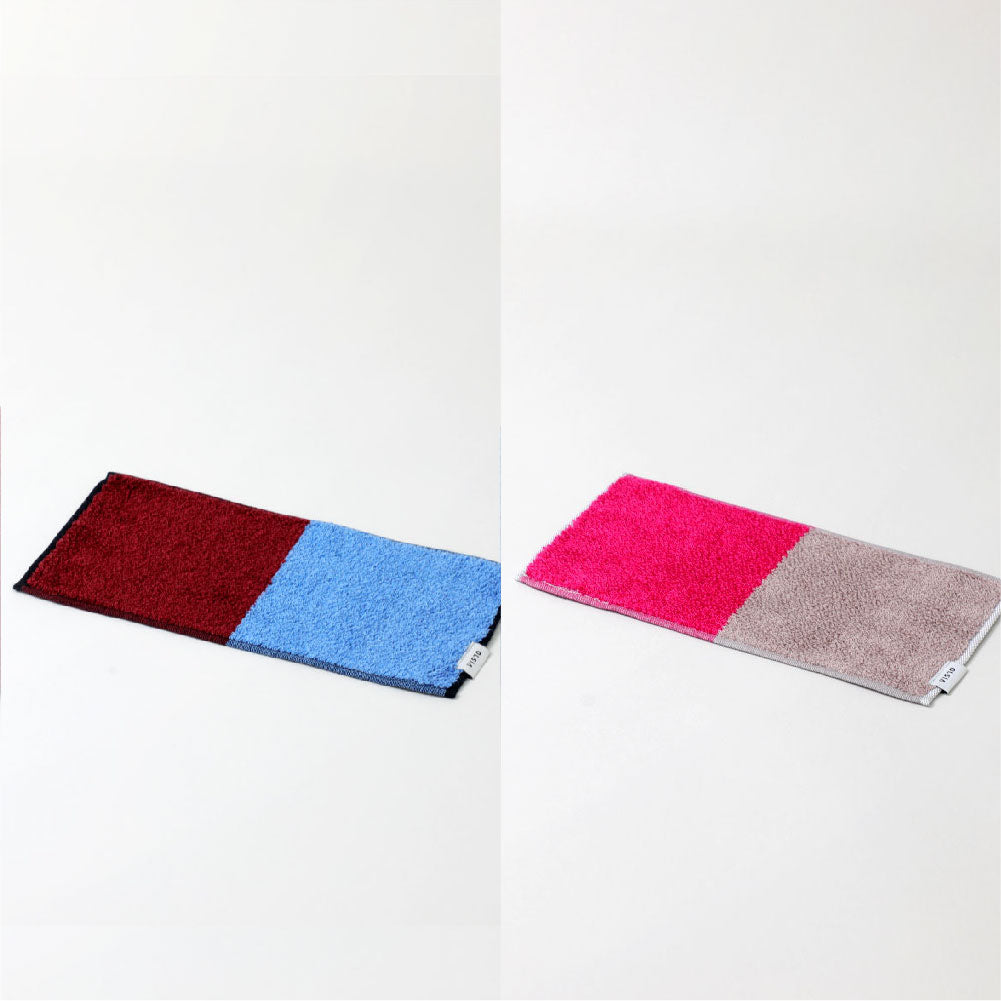 2Couleurs ハーフハンカチギフトボックスセット(ハーフハンカチタオル2枚)