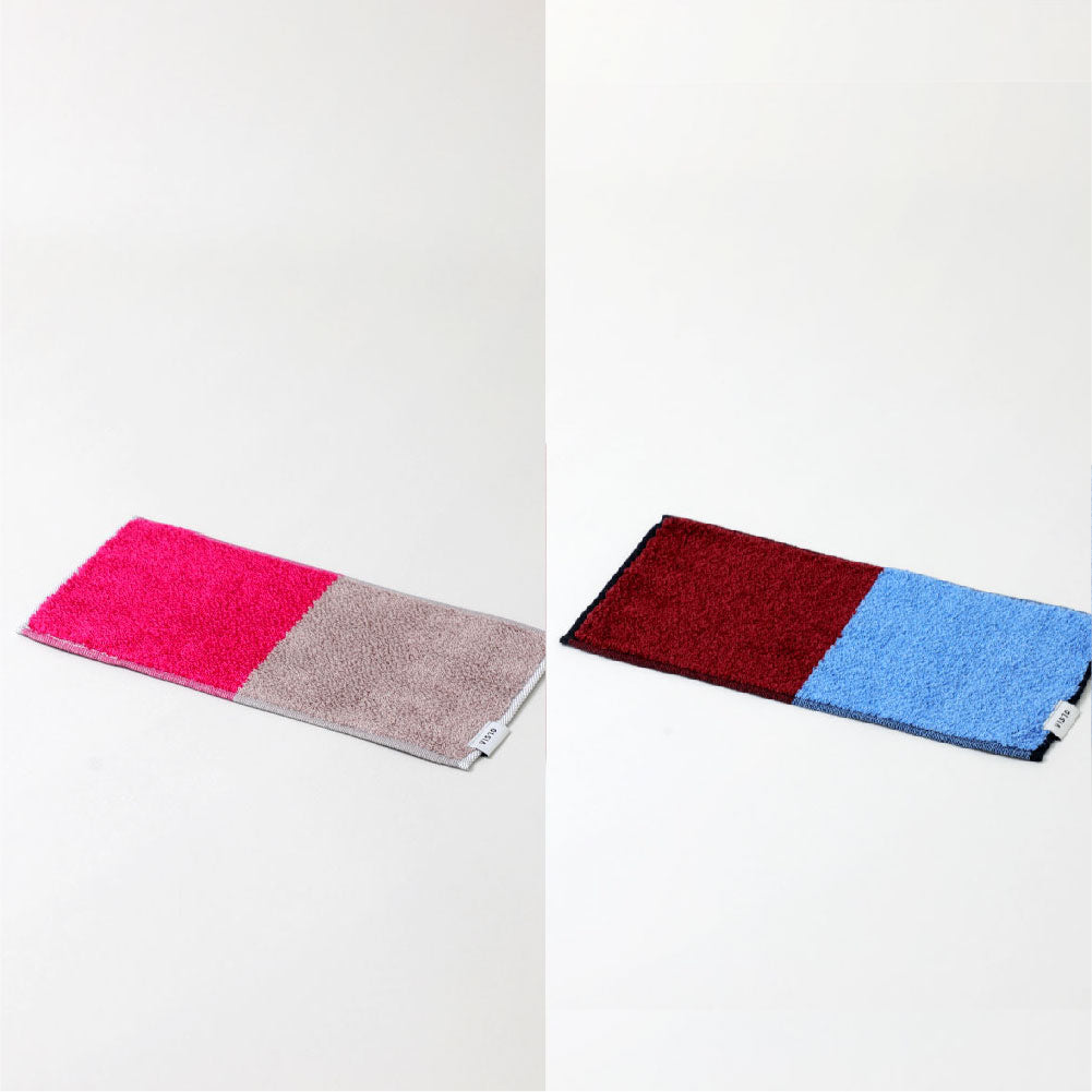 2Couleurs ハーフハンカチギフトボックスセット(ハーフハンカチタオル2枚)