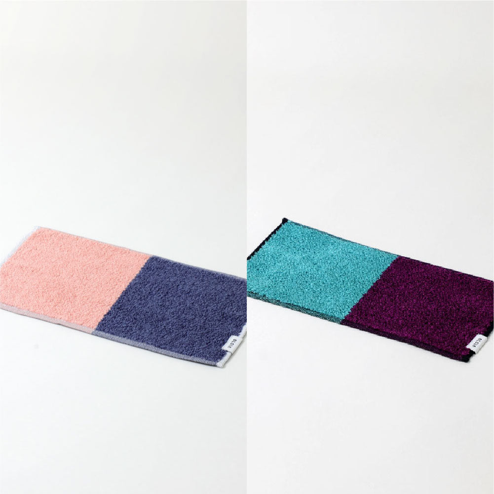 2Couleurs ハーフハンカチギフトボックスセット(ハーフハンカチタオル2枚)