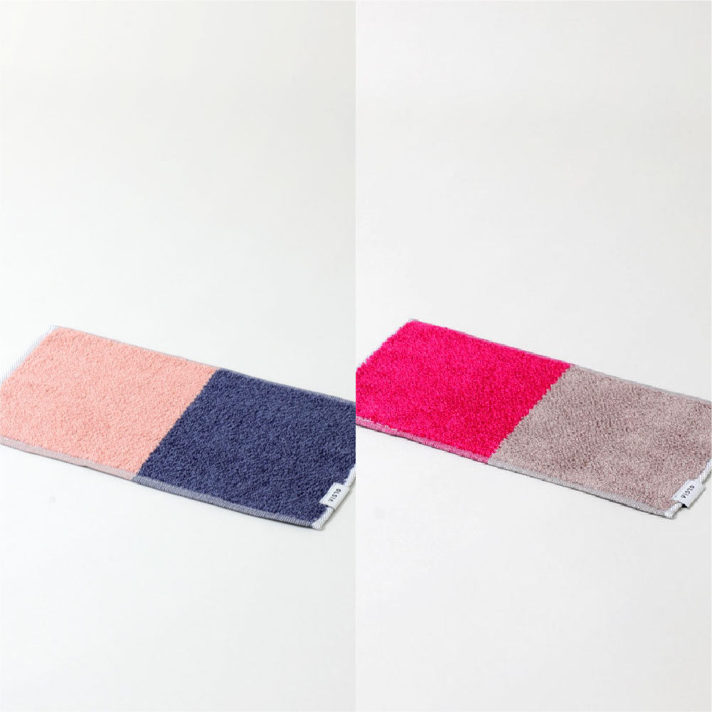 2Couleurs ハーフハンカチギフトボックスセット(ハーフハンカチタオル2枚)