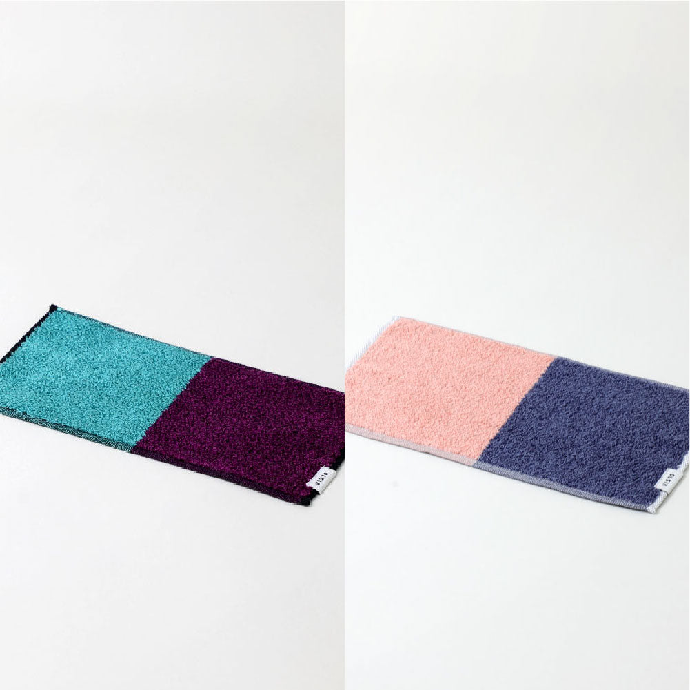 2Couleurs ハーフハンカチギフトボックスセット(ハーフハンカチタオル2枚)