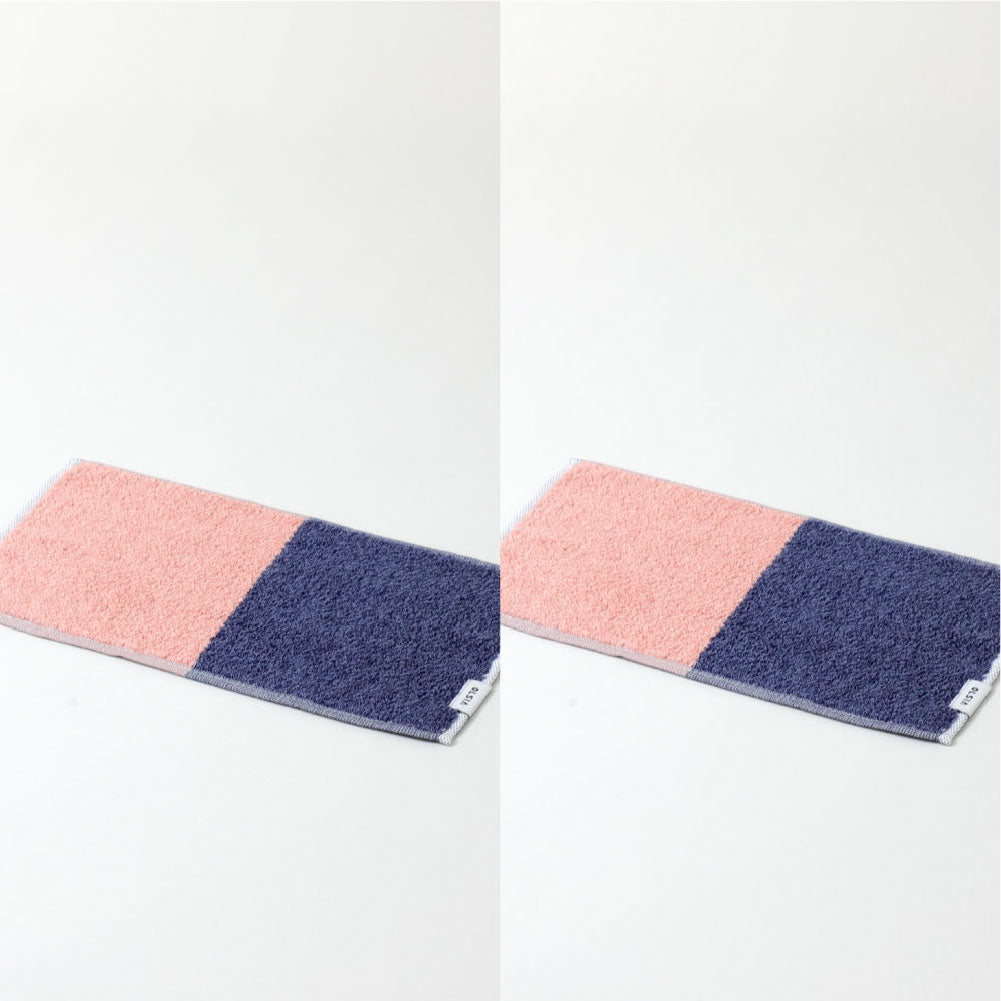 2Couleurs ハーフハンカチギフトボックスセット(ハーフハンカチタオル2枚)