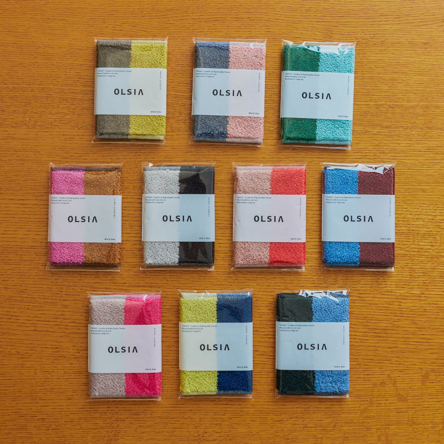 2Couleurs ハーフハンカチタオル（パッケージタイプ）