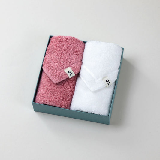 Premium Cotton ハンカチギフトボックスセット（ハンカチタオル2枚）